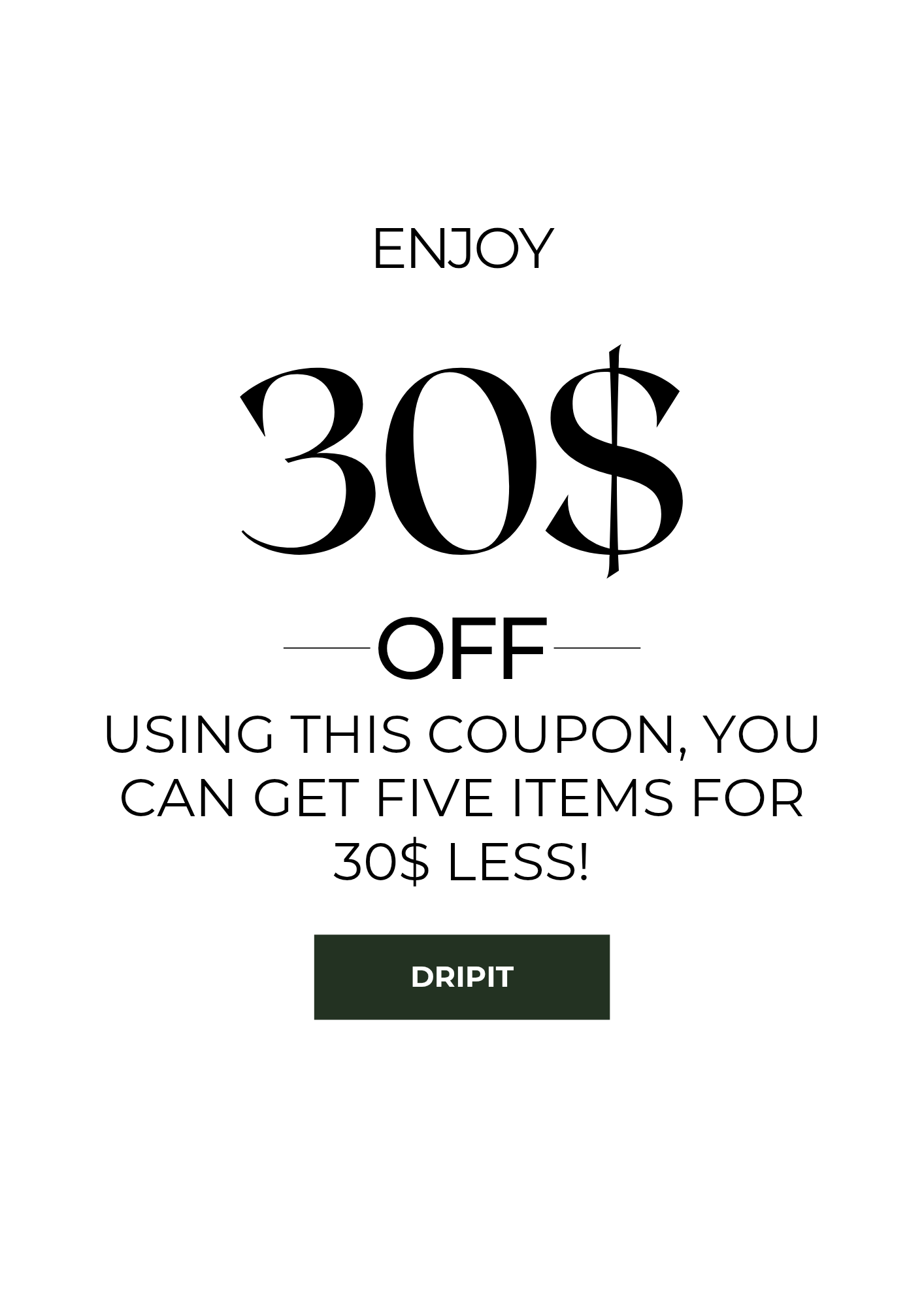 Platinum Coupon- Save 30$